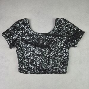 Forever 21 Sequin Crop Top